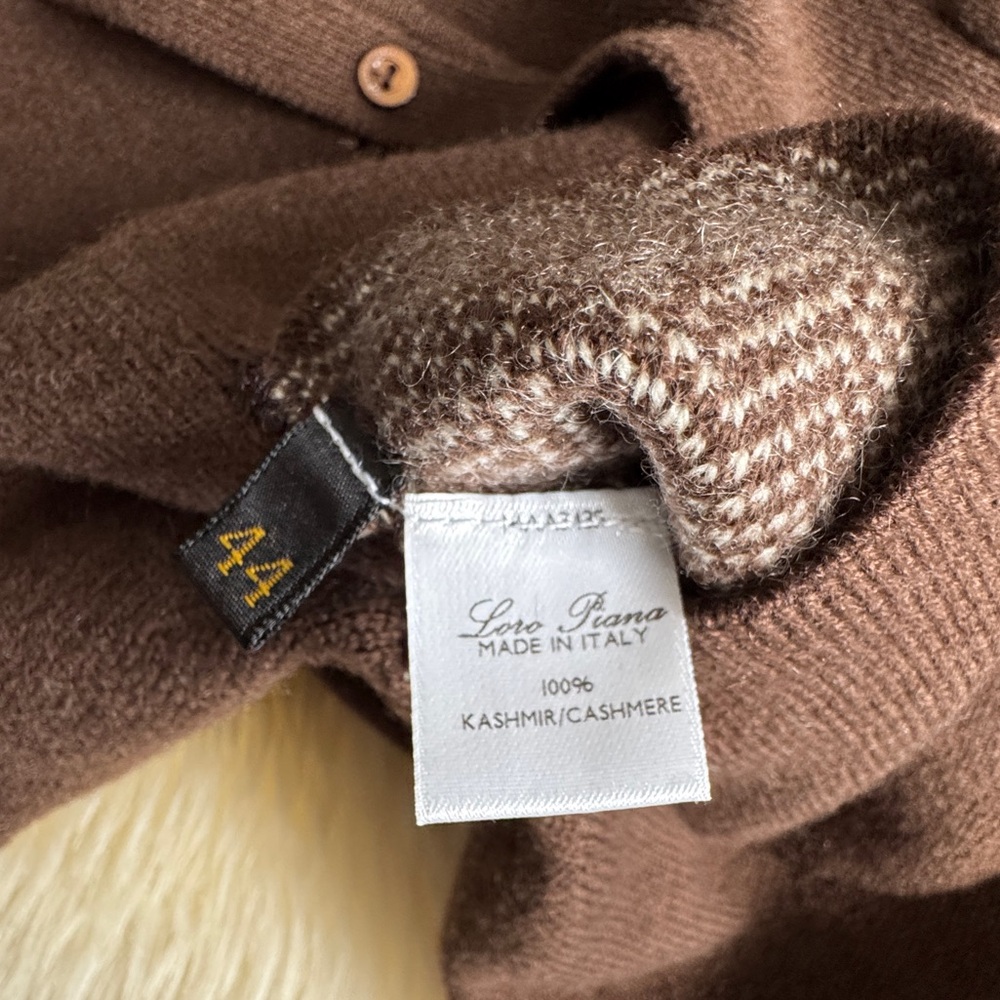 Loro Piana Reversible Cashmere Double- Face Coat IT 44 Brown - Picture 10 of 17